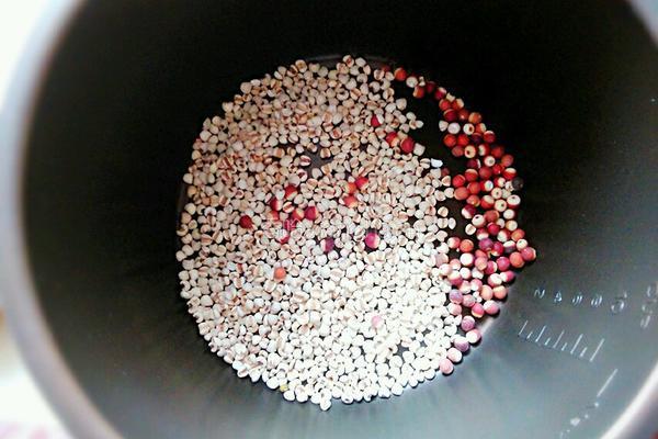 薏米芡实山药粥的做法图解4
