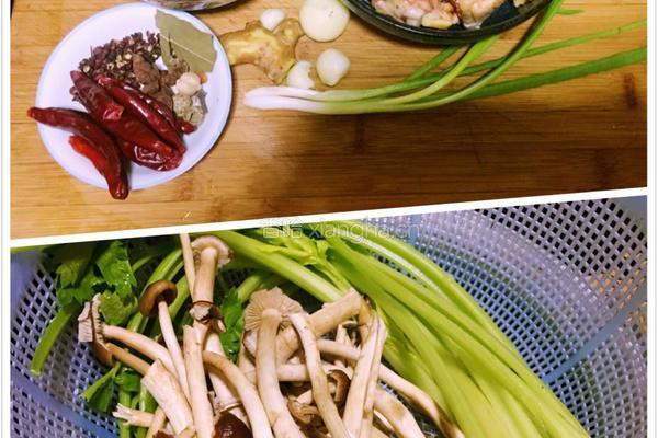 茶树菇干锅鸡的做法图解1