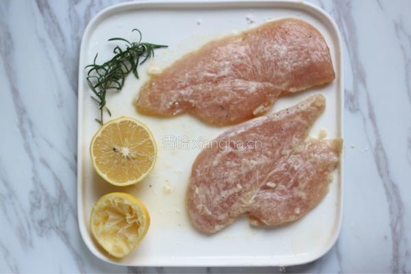 香煎迷迭香鸡胸肉的做法图解5