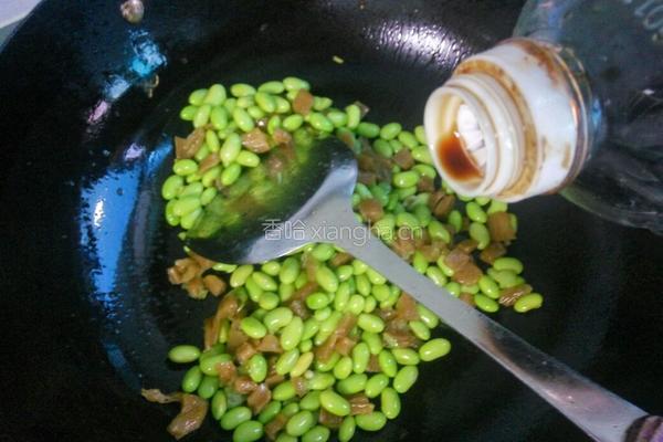 酱瓜炒毛豆的做法图解8
