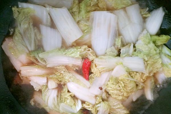 带鱼扒白菜的做法图解9