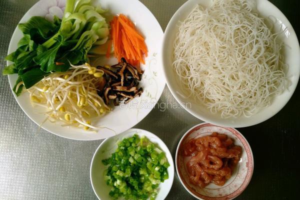 温州炒米粉的做法图解1