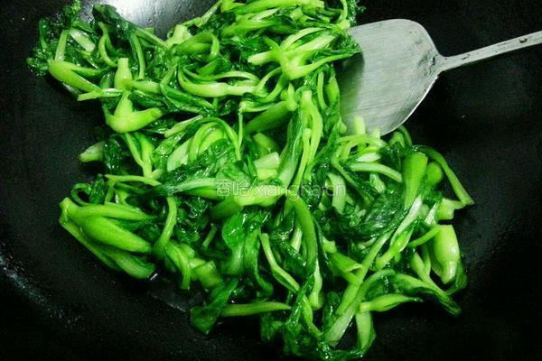 清炒青菜的做法图解5