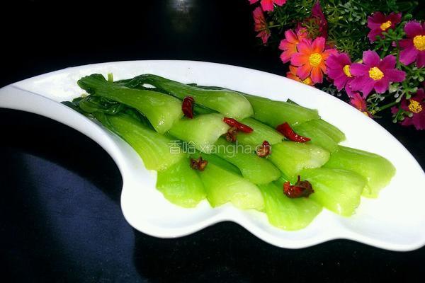 爆炒油菜的做法图解6