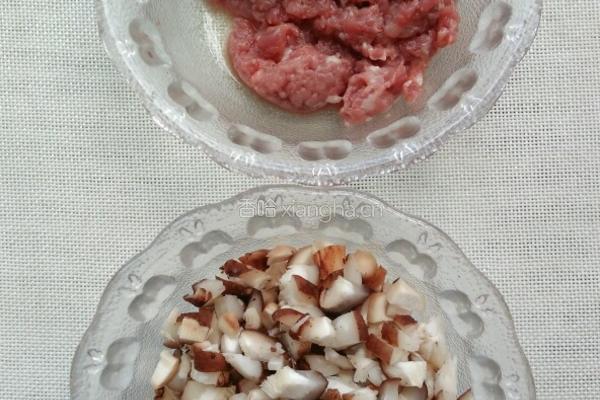 香菇肉末豆腐的做法图解2