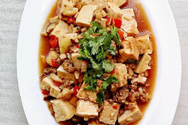 香菇肉末豆腐的做法图解10