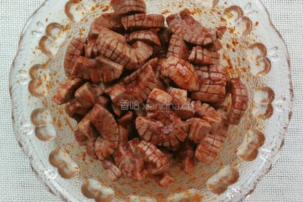 香菜拌腰花的做法图解4