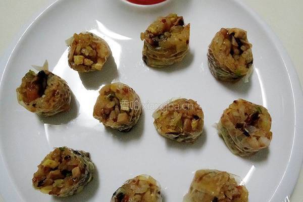 豆皮糯米卷的做法图解26