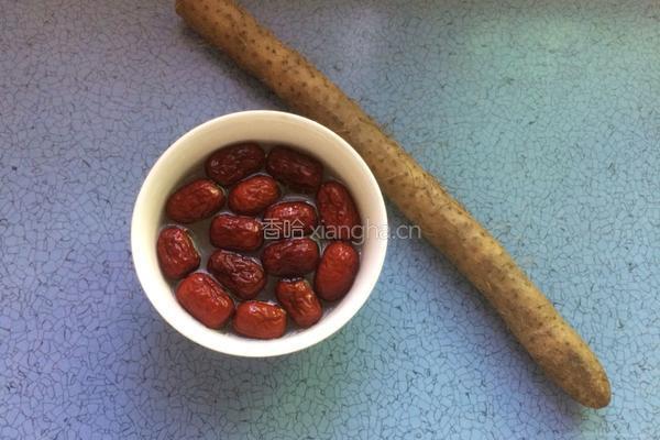红枣蒸山药的做法图解1