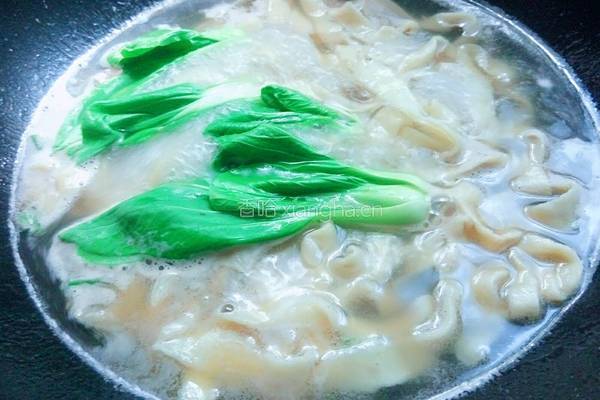 肉丝面青菜的做法图解9