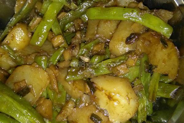 土豆炖豆角的做法图解4
