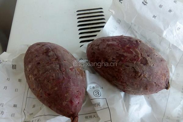 微波炉烤紫薯的做法图解7