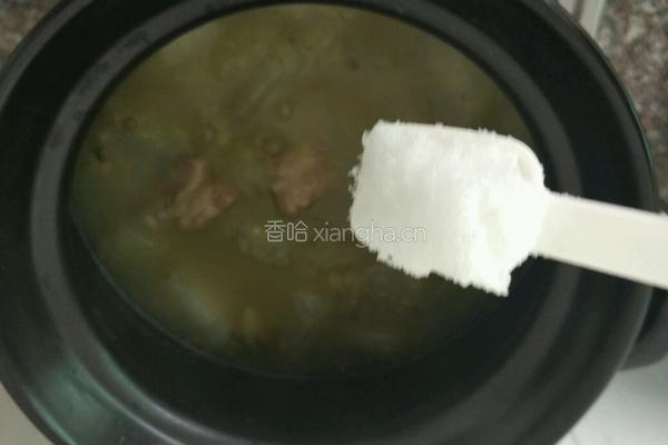 排骨绿豆冬瓜汤的做法图解5