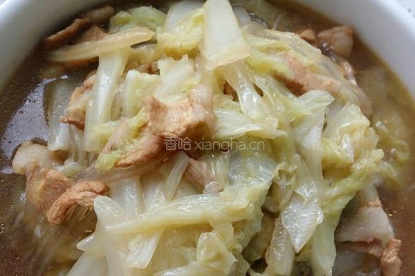 猪肉白菜炖粉条的做法图解10