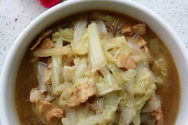 猪肉白菜炖粉条的做法图解11