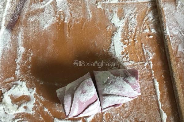 紫薯玫瑰馒头的做法图解7