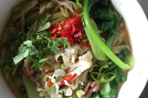 肉丝西红柿汤面
