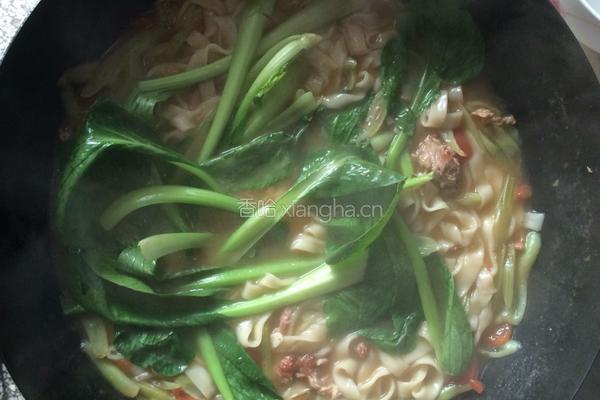 肉丝西红柿汤面的做法图解5