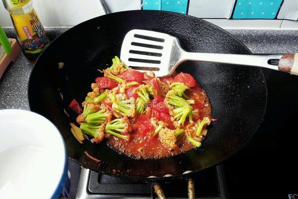 西红柿花菜的做法图解7