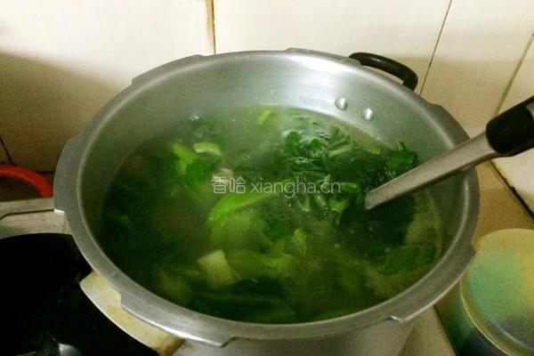 车螺芥菜汤的做法图解9