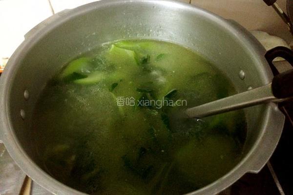 车螺芥菜汤的做法图解11