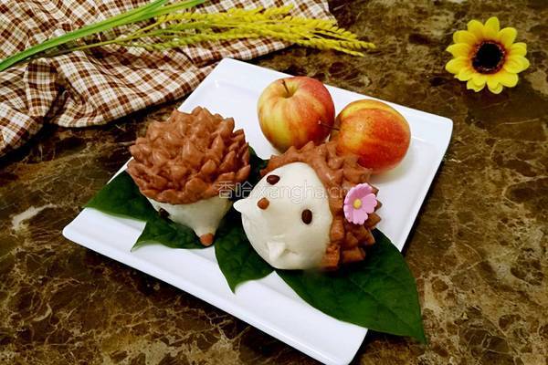 小刺猬豆沙包