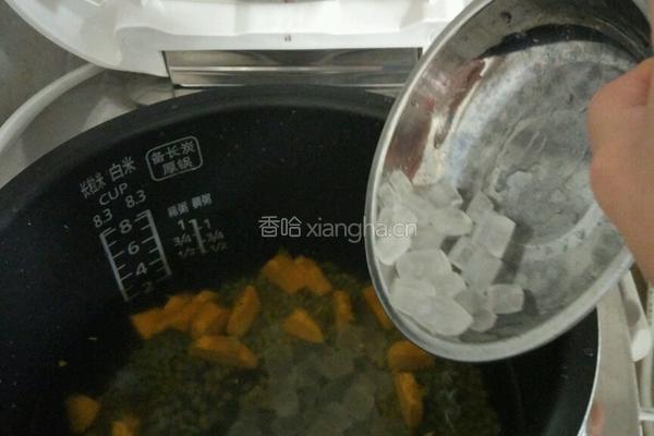 南瓜绿豆的做法图解3