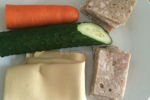 三丝豆皮卷的做法图解1