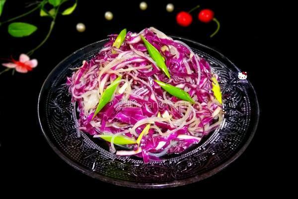 炝紫甘蓝的做法图解8