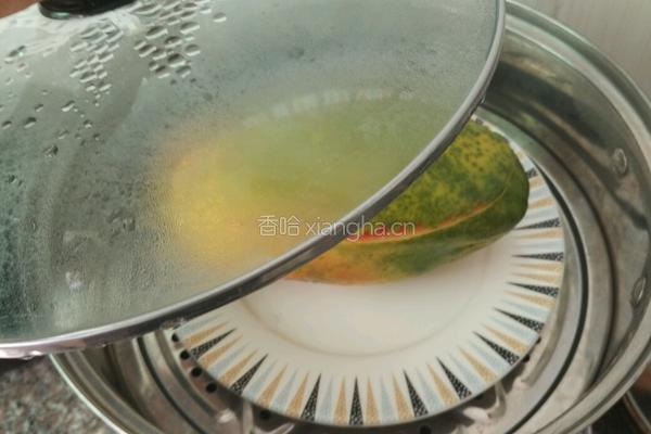 冰糖木瓜鸡蛋糖水的做法图解7