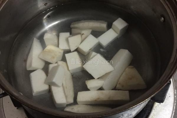 香芋牛奶西米露的做法图解2