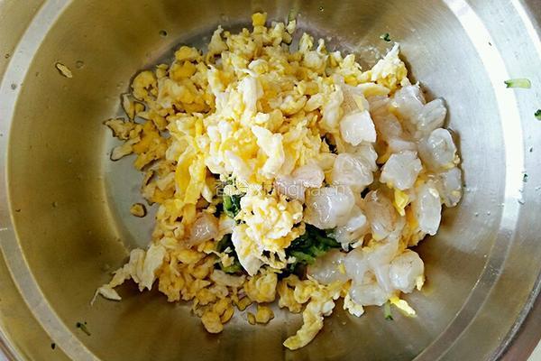 黄瓜鸡蛋虾仁饺子的做法图解7