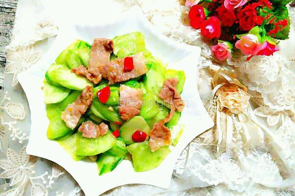 肉片炒青瓜的做法图解6
