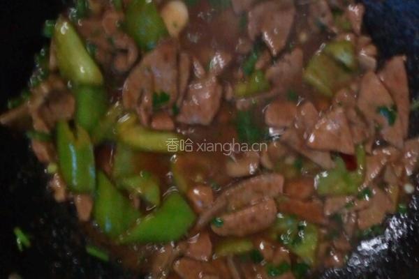 青椒炒猪肝的做法图解11