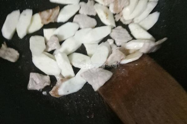 肉炒山药的做法图解4
