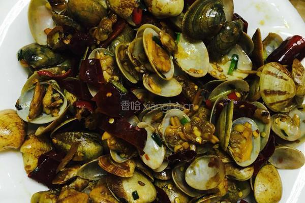 香辣爆炒花甲的做法图解5