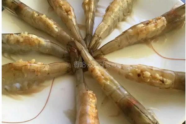蒜蓉琥珀虾的做法图解3