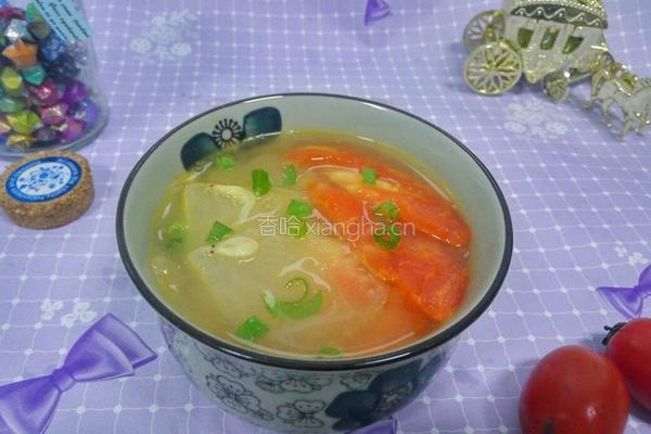 冬瓜番茄汤的做法图解6