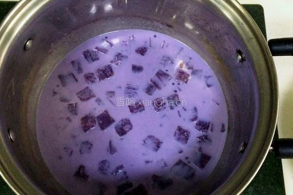 紫薯牛奶西米露的做法图解13