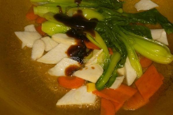 蚝油青菜蘑菇的做法图解7