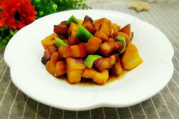 莲藕红烧肉的做法图解14