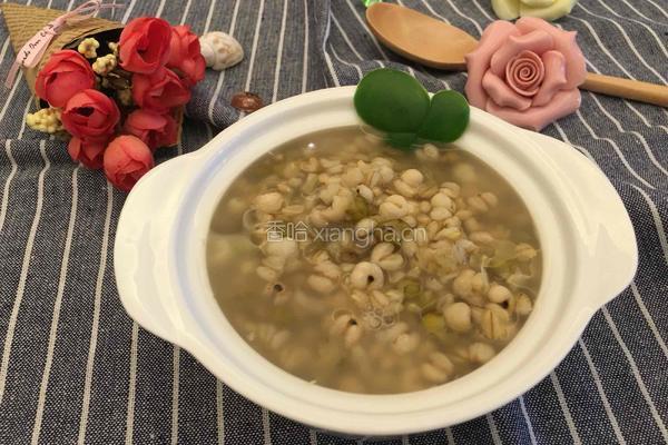绿豆薏仁燕麦米粥的做法图解5