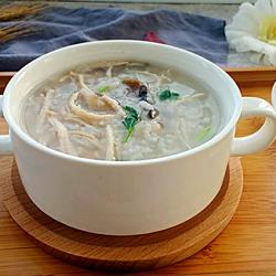 香菇鸡丝粥的做法[图]