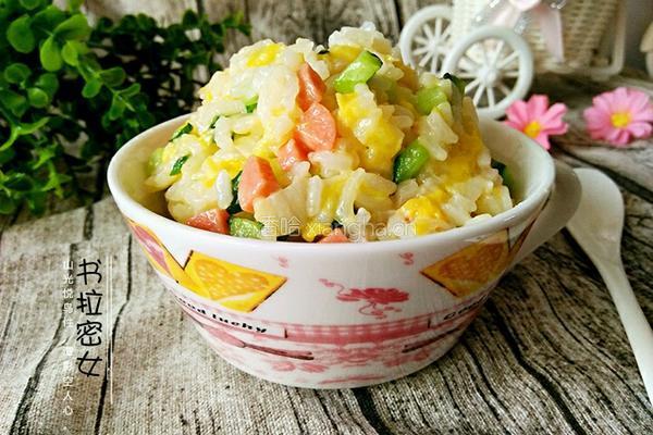芝士炒饭的做法图解8