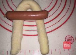 萌兔香肠面包的做法图解8