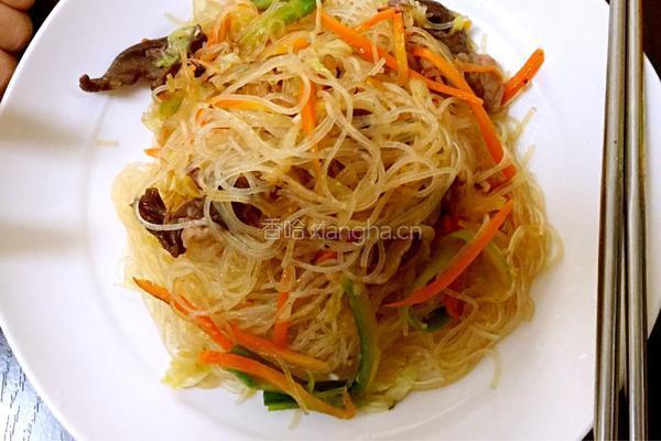 粉丝炒包菜的做法图解7