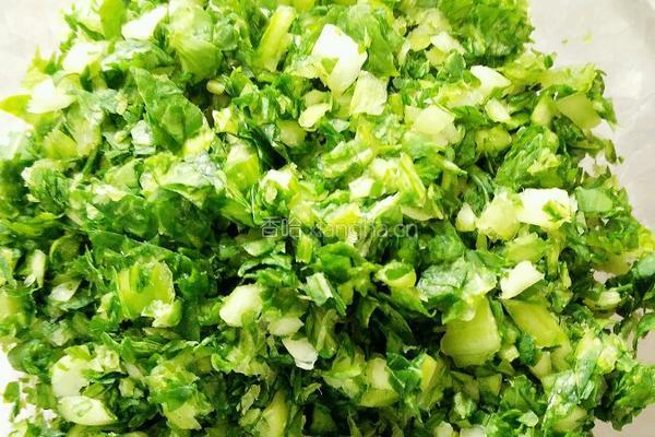 油菜虾仁水饺的做法图解8