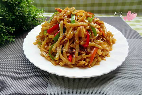 三丝炒河粉的做法图解6