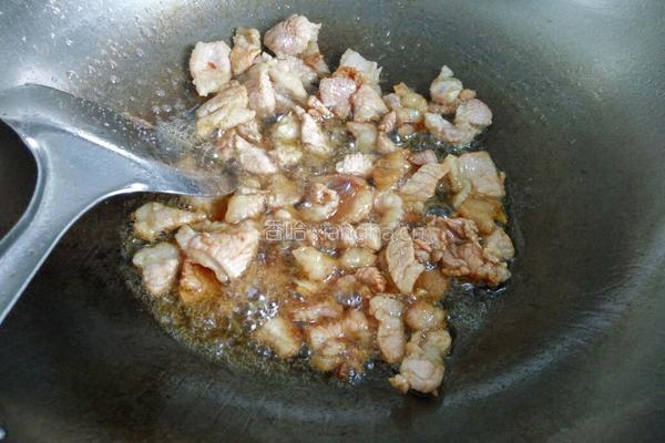 梅干菜炒肉的做法图解4