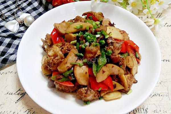腐乳汁杏鲍菇烧鸡的做法图解12